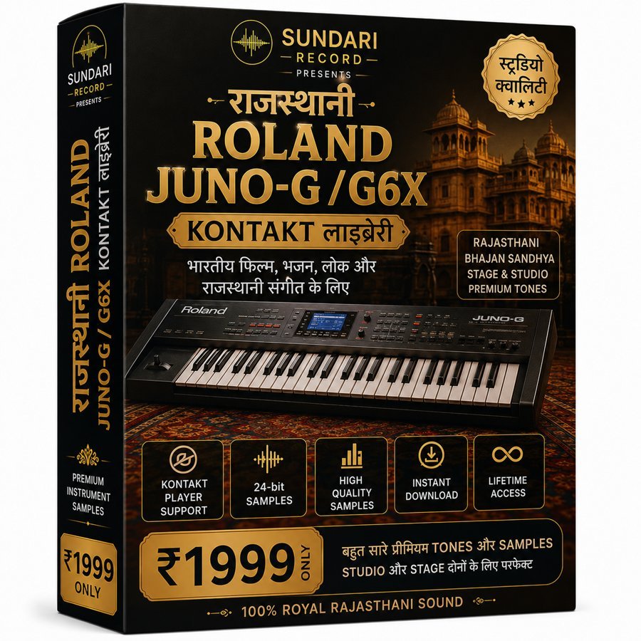Rajasthani Roland Juno-G/G6X — Kontakt Library